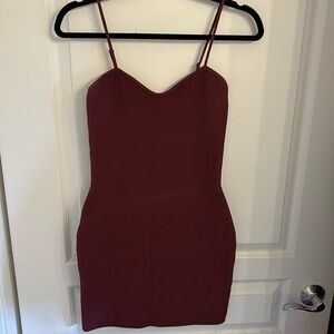 Maroon Aritzia Babaton Bodycon stretch dress - Small